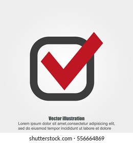 Check mark vector icon	