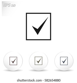 Check mark vector icon