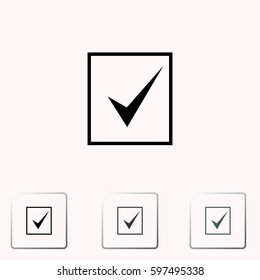 Check mark vector icon