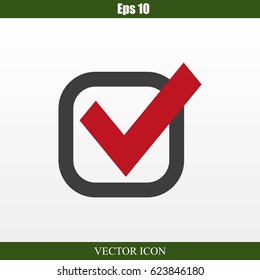 Check mark vector icon	