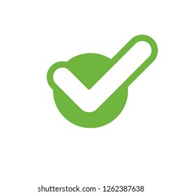 Check mark vector icon, approved ok symbol