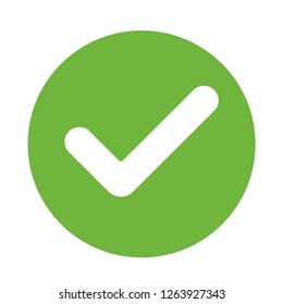 Check mark vector icon, approved ok symbol