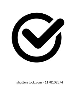 Check Mark vector  icon flat design on white background,esp10