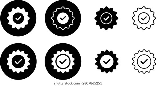 Check mark vector icon. flat style on transparent background. perfect for all your projects. quality label icon. graphic design element. perfect for all purposes. flat vector illustration.