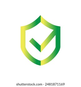 Check mark vector icon logo design illustration