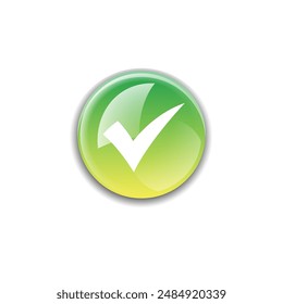 Check mark vector icon logo design illustration