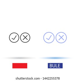 check mark Vector icon . Lorem Ipsum Illustration design