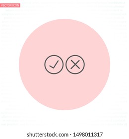 check mark Vector icon . Lorem Ipsum Illustration design