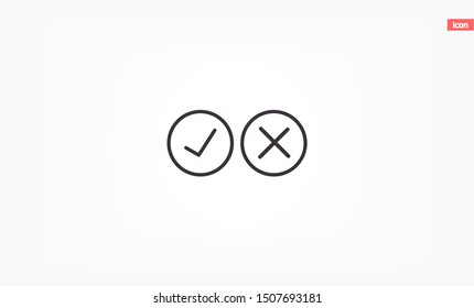 check mark Vector icon . Lorem Ipsum Illustration design