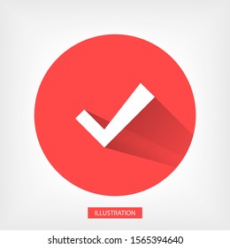 check mark vector icon . Lorem Ipsum Flat Design 