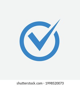 Check mark vector icon and sign for your application