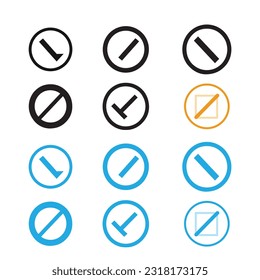 Check mark vector icon and sign for your application, Check mark vector icon in modern design style for web site and mobile app