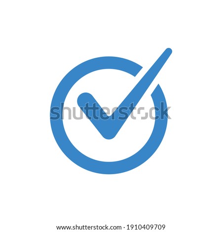 Check mark vector icon and sign for your application