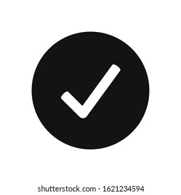 Check mark vector icon, tick symbol in modern design style for web site and mobile app
