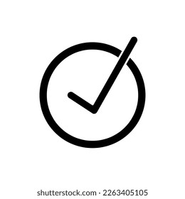 Check mark vector icon trendy style illustration on white background..eps