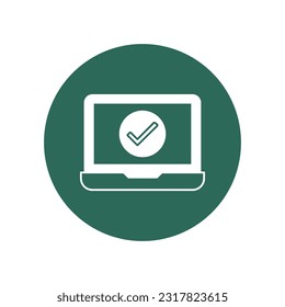 Check Mark  Vector Icon with trendy background colors that can easily edit or modify 

