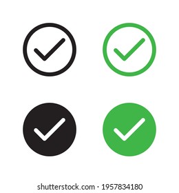 check mark vector icon for web sites and apps