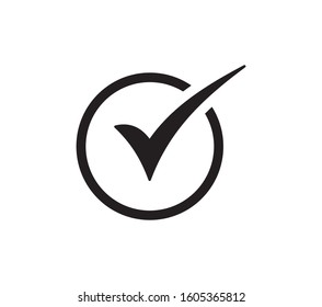 Check mark vector icons. Checklist icon vector symbol design
