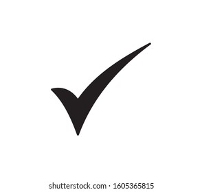 Check mark vector icons. Checklist icon vector symbol design