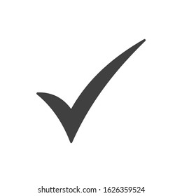 Check mark vector icons. Checklist, tick, true icon vector symbol isolated