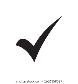 Check mark vector icons. Checklist, tick, true icon vector symbol isolated