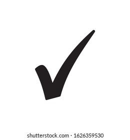 Check mark vector icons. Checklist, tick, true icon vector symbol isolated