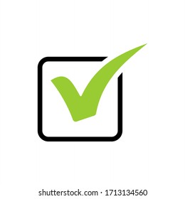 Check mark vector icons. Checklist icon symbol isolated