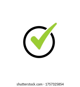 Check mark vector icons. Checklist icon symbol isolated