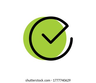 Check mark vector icons. Checklist, Approve, Confirm icon vector symbol isolated