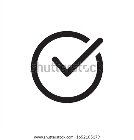 Check mark vector icons. Checklist, Approve, Confirm icon vector symbol isolated