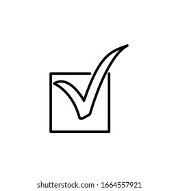 check mark vector icons. Isolated icon - high quality
