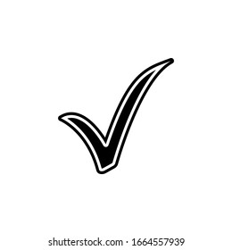 check mark vector icons. Isolated icon - high quality
