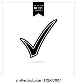 Markierungszeichen für Vektor-Symbole. Isoliertes Symbol - hohe Qualität

