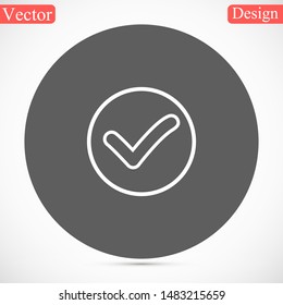 check mark vector icons , Lorem ipsum flat design