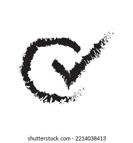 check mark vector illustration, abstract design