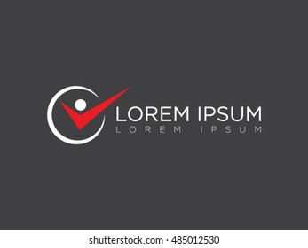 Check mark vector logo design