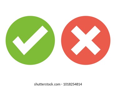 Check mark vector. Ok vector icon. No vector icon