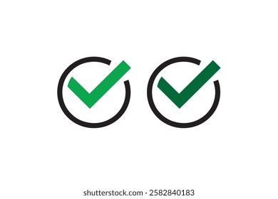 check mark vector silhouette isolated in white background