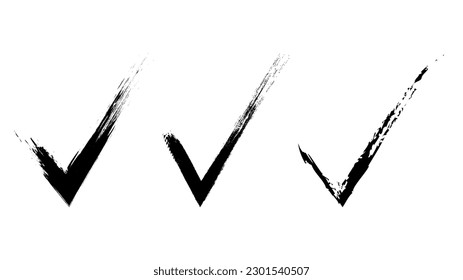 Check mark vector symbol, isolated on white background ,Vector illustration EPS 10