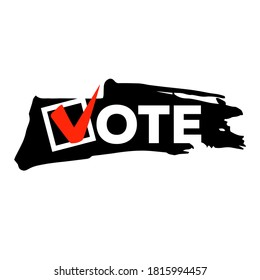 Häkchen. Wählen Sie 2020 in den USA. Wahltag. Wahlposter. Politischer Wahlkampf. Vektorsymbol