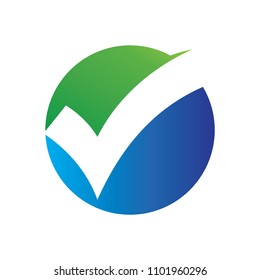 Check Mark And Vote Logo Vector