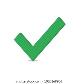 Check mark Yes icon vector illustration flat design
