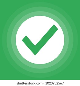 Check mark Yes icon vector illustration flat design