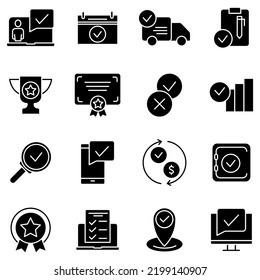 Check Marks concept line icon. Simple element illustration. Check Marks concept outline symbol design.