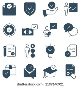 Check Marks concept line icon. Simple element illustration. Check Marks concept outline symbol design.
