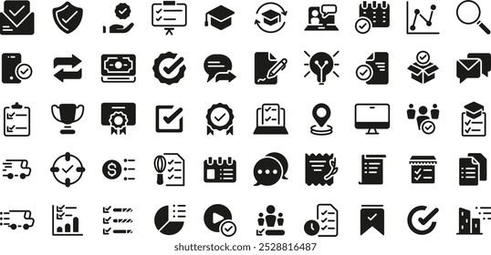 Check Marks Icon in Glyph Style