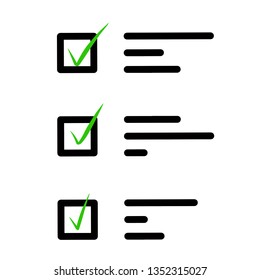 Check marks icon hand drawn vector yes and no marks 