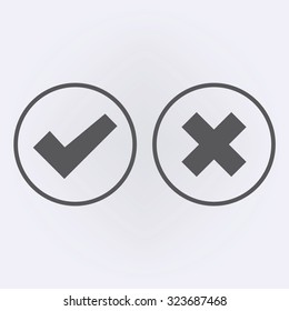 Check marks icon . Vector illustration