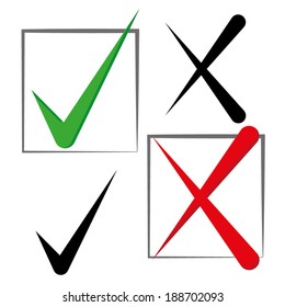 Check marks illustration vector