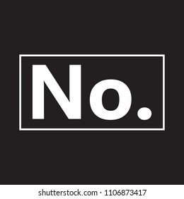 Check marks no. Vector illustration. Icons in a flat style isolated on black background. Design for t-shirt. EPS 10